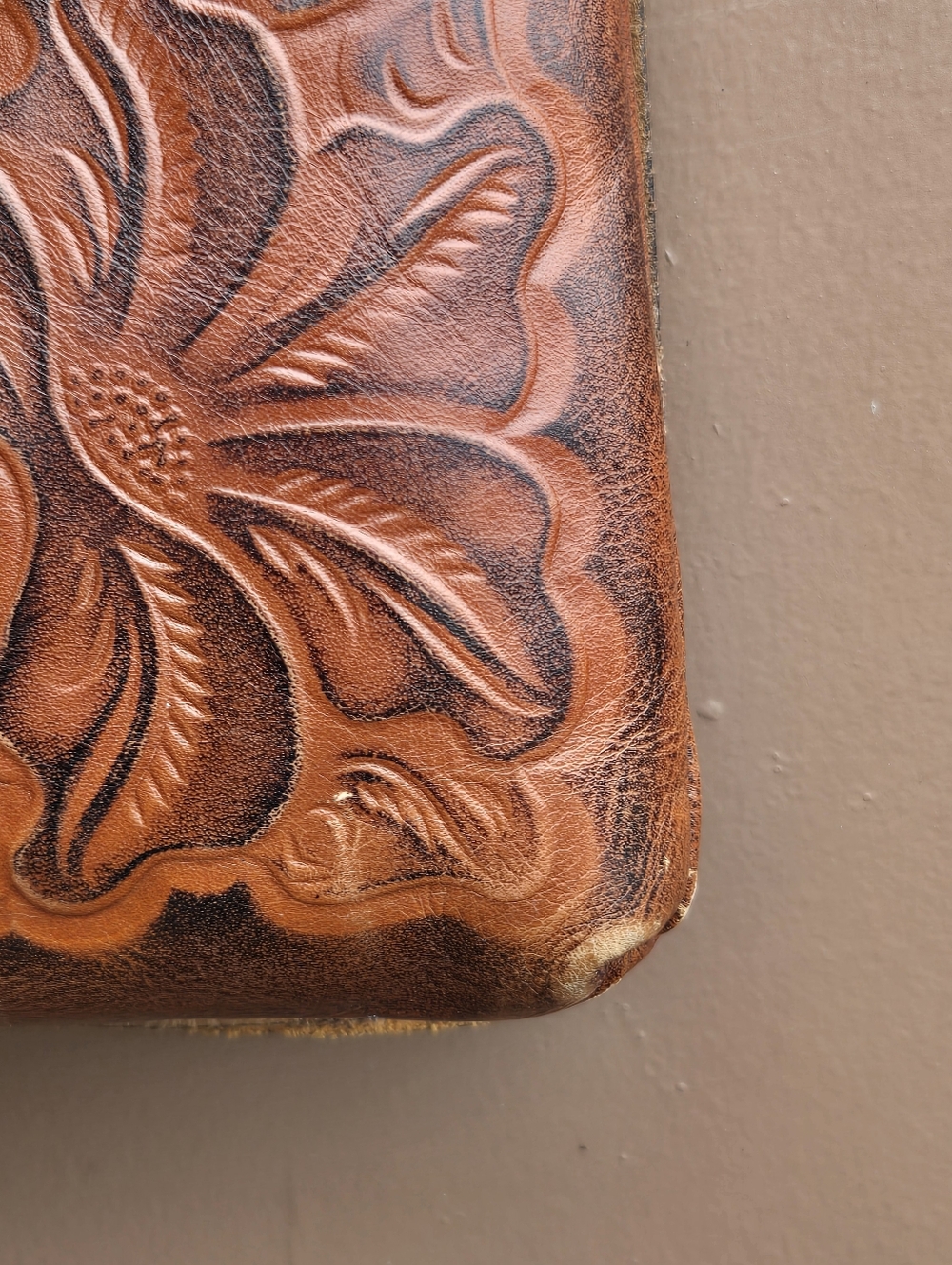 Patricia Nash Granada Crossbody Bag Tooled Leather Floral Brown - Picture 10 of 14